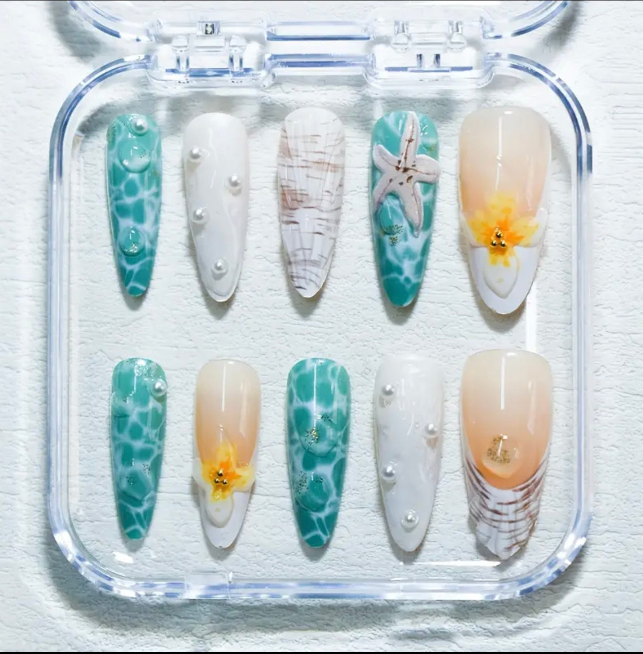 Thème océan, 3D en amande