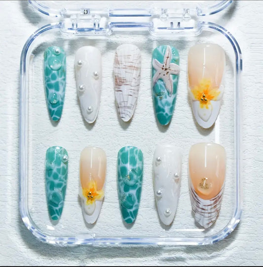 Thème océan, 3D en amande